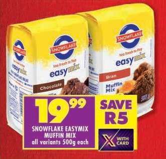 SNOWFLAKE EASYMIX MUFFIN MIX