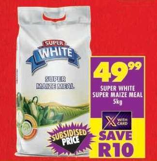 SUPER WHITE SUPER MAIZE MEAL 5kg