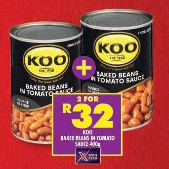 Koo Baked Beans in Tomato Sauce 400g
