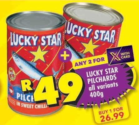 LUCKY STAR PILCHARDS all variants 400g