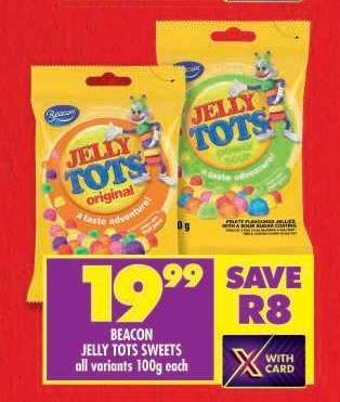 Beacon Jelly Tots Sweets