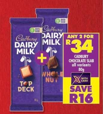 CADBURY CHOCOLATE SLAB all variants 80g