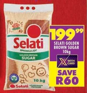 SELATI GOLDEN BROWN SUGAR 10kg