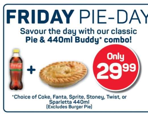 Pie & 440ml Buddy Combo
