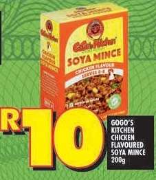 GOGO'S KITCHEN CHICKEN FLAVOURED SOYA MINCE 200g