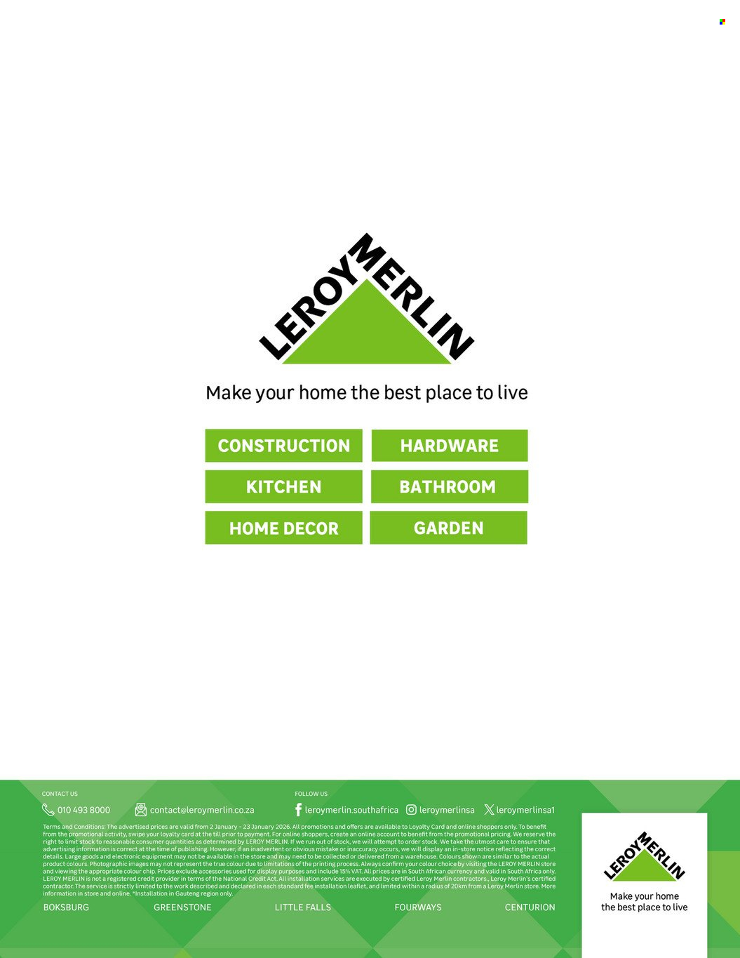 Leroy Merlin specials - 02/01/2026 - 23/01/2026. Page 16
