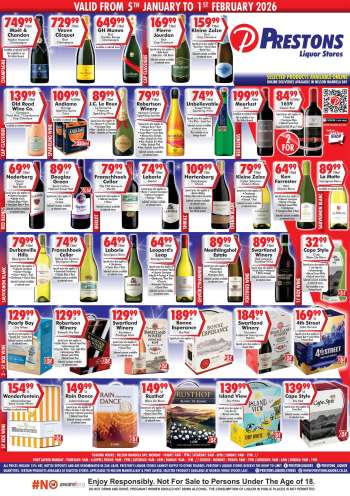 thumbnail - Prestons Liquor Stores catalogue