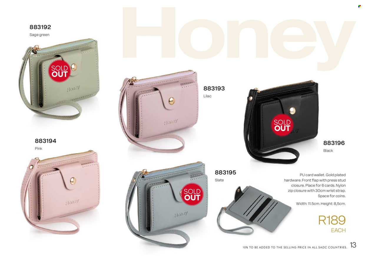 Honey specials. Page 15