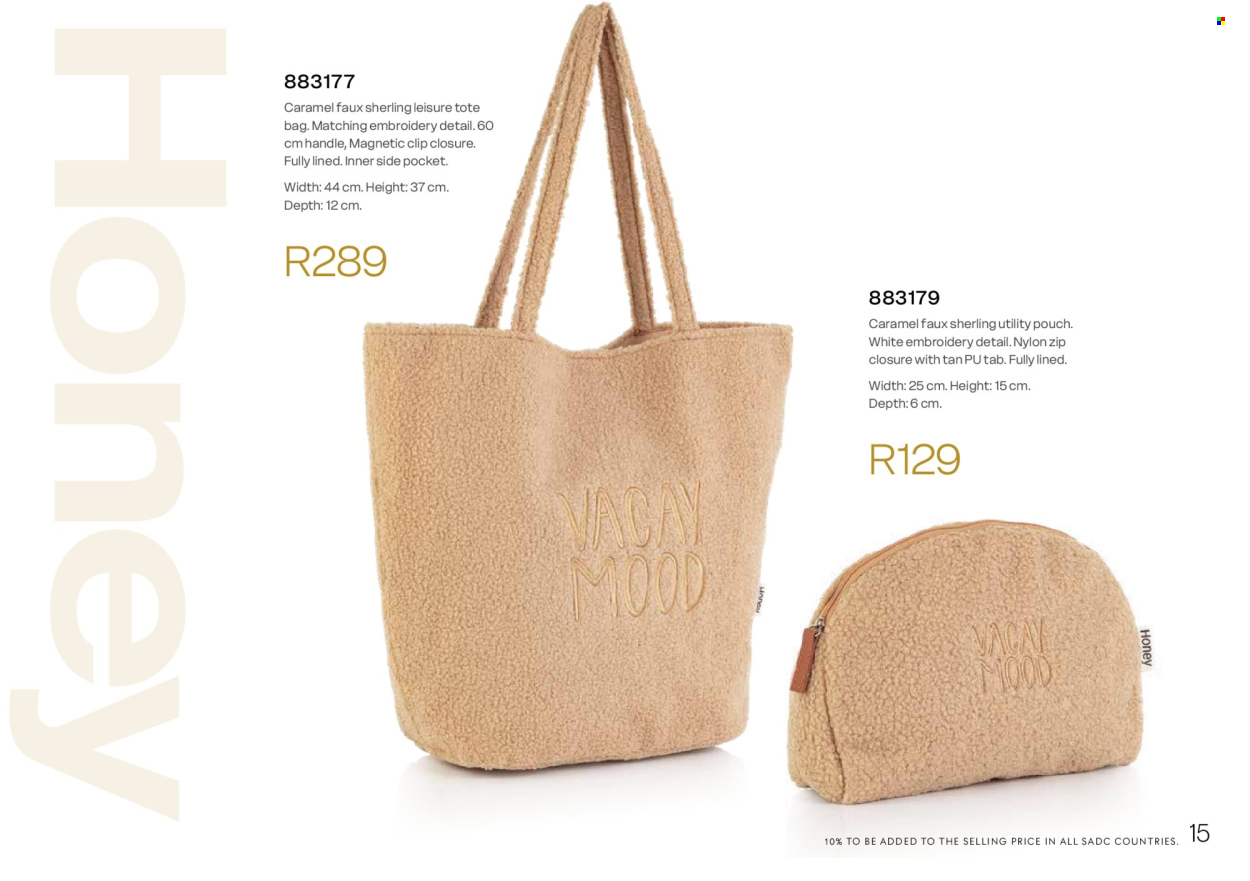 Honey specials. Page 17