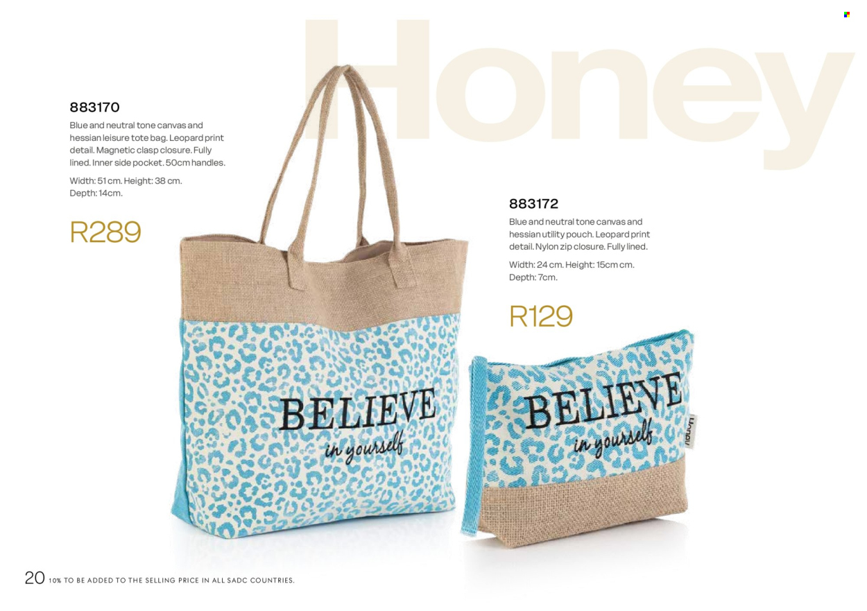 Honey specials. Page 22