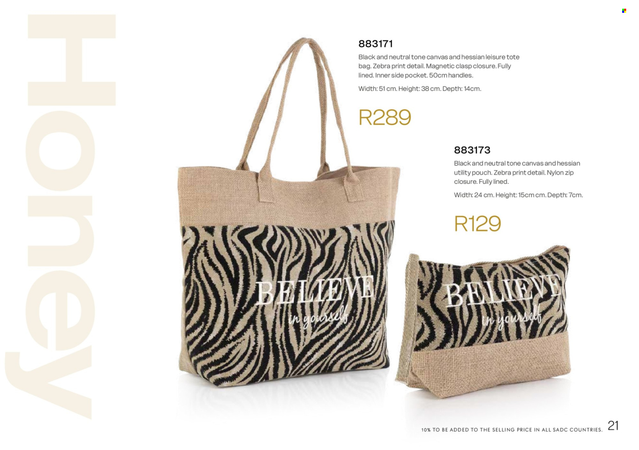 Honey specials. Page 23