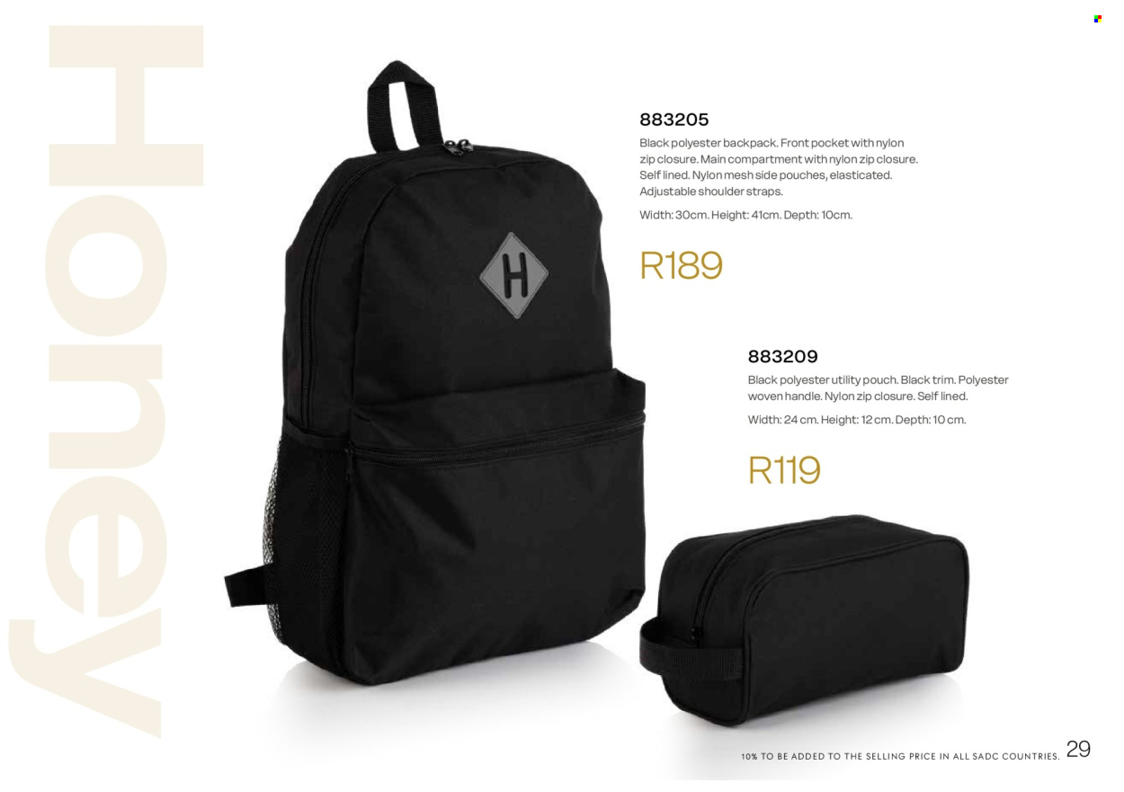 Honey specials. Page 31