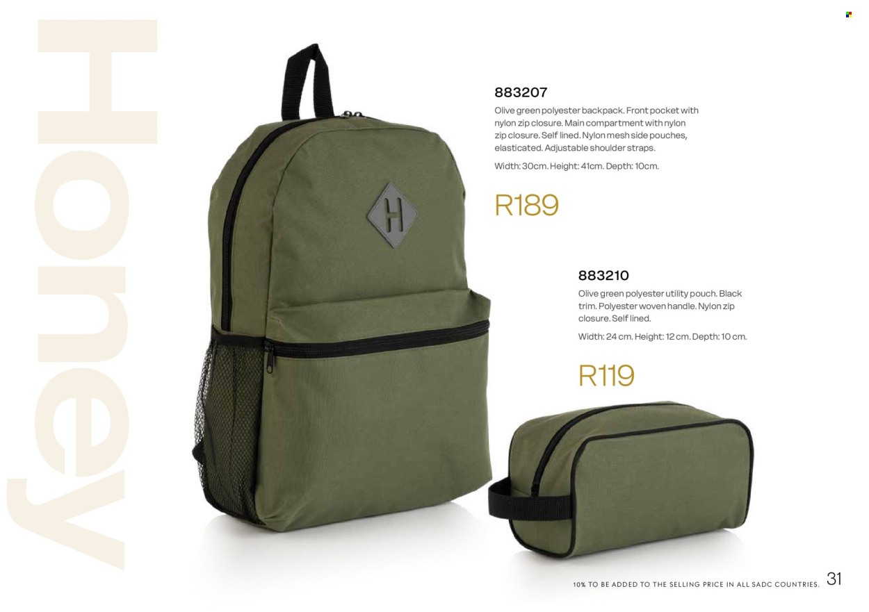 Honey specials. Page 33