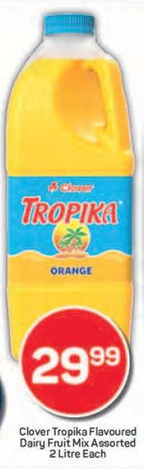 Clover Tropika Flavoured Dairy Fruit Mix Assorted