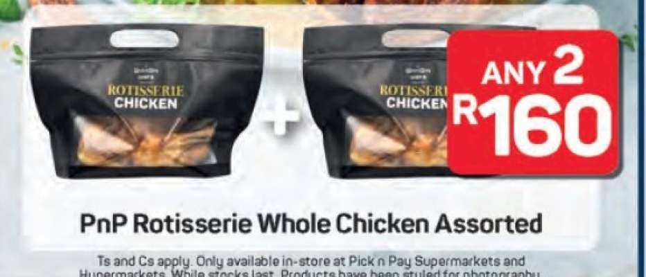 PnP Rotisserie Whole Chicken Assorted