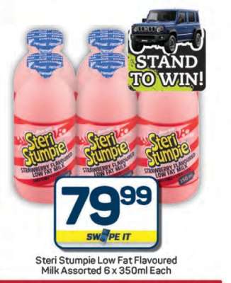 Steri Stumpie Low Fat Flavoured Milk Assorted