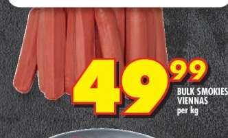 BULK SMOKIES VIENNAS