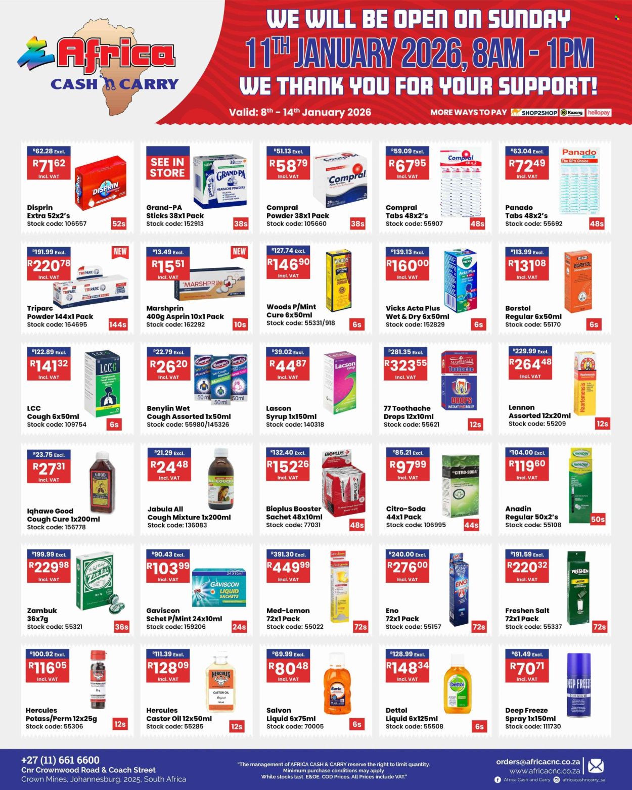 Africa Cash & Carry specials - 08/01/2026 - 14/01/2026. Page 8