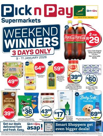 Pick n Pay catalogue  - 09/01/2026 - 11/01/2026.