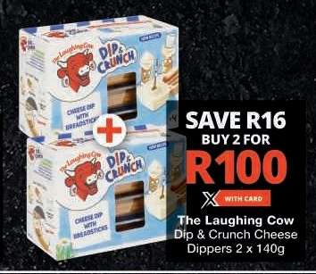 The Laughing Cow Dip & Crunch Cheese Dippers 2 x 140g