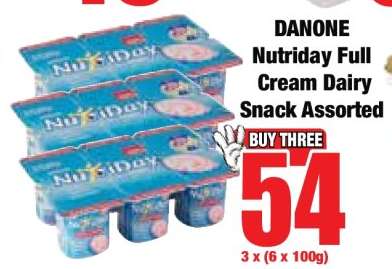DANONE Nutriday Full Cream Dairy Snack Assorted