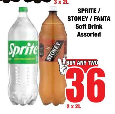 SPRITE / STONEY / FANTA Soft Drink Assorted