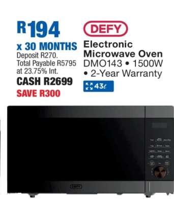 Defy Electronic Microwave Oven