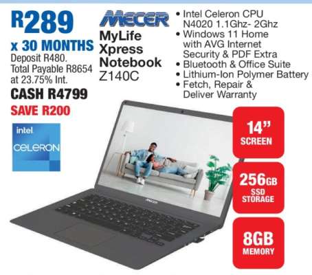 Mecer MyLife Xpress Notebook Z140C