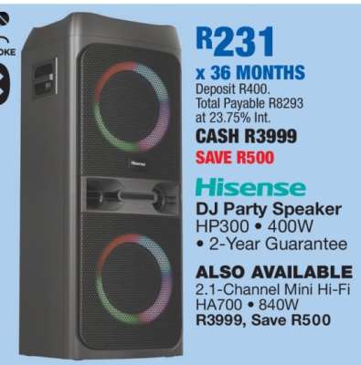 Hisense DJ Party Speaker