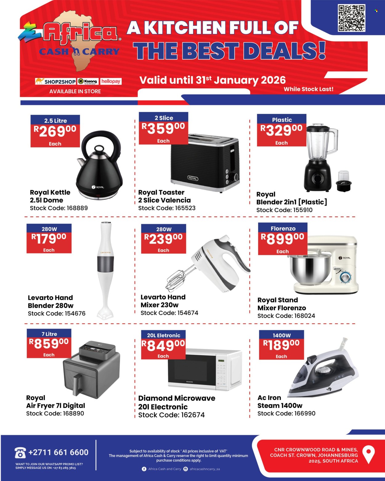 Africa Cash & Carry specials - 12/01/2026 - 31/01/2026. Page 1