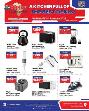 Africa Cash & Carry catalogue  - 12/01/2026 - 31/01/2026.