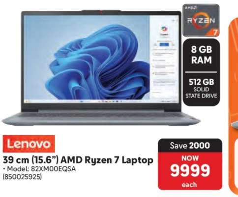 Lenovo 39 cm (15.6”) AMD Ryzen 7 Laptop