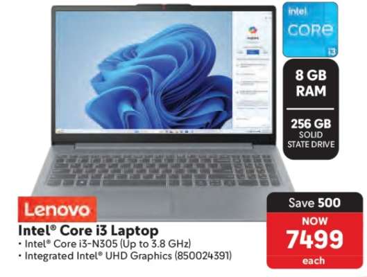 Lenovo Intel® Core i3 Laptop