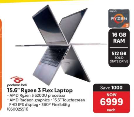 15.6” Ryzen 3 Flex Laptop