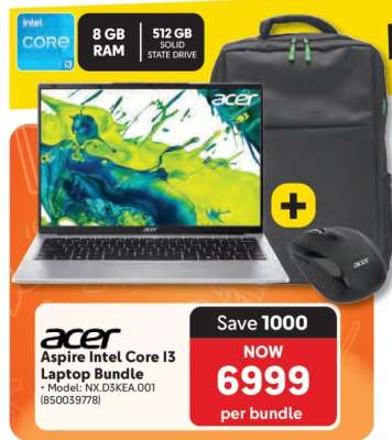 Acer Aspire Intel Core I3 Laptop Bundle