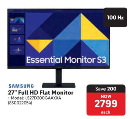 Samsung 27” Full HD Flat Monitor