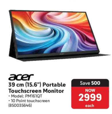 Acer 39 cm (15.6”) Portable Touchscreen Monitor