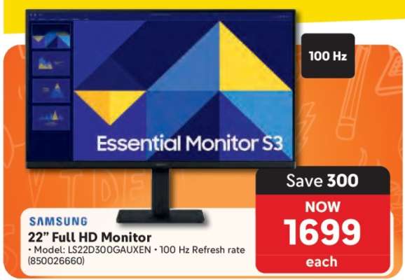 Samsung 22” Full HD Monitor