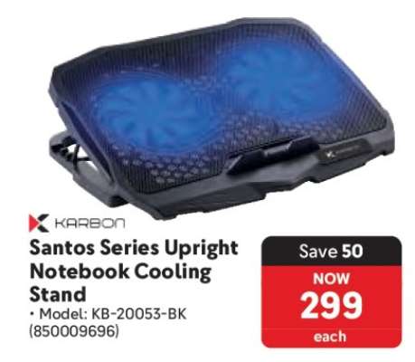 Santos Series Upright Notebook Cooling Stand