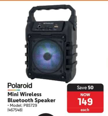 Polaroid Mini Wireless Bluetooth Speaker
