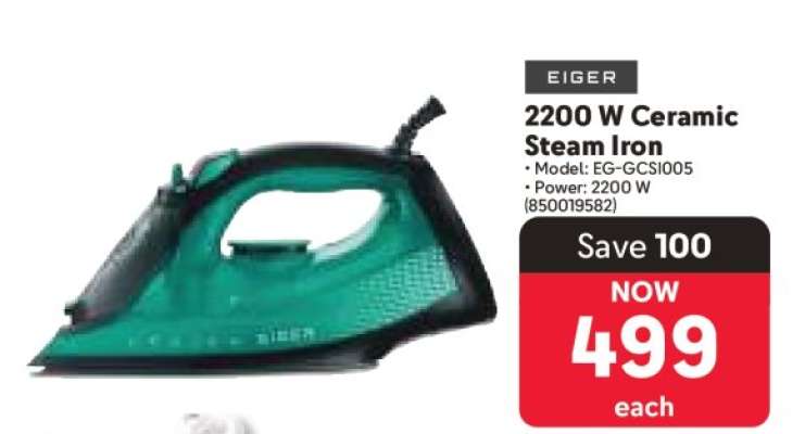 Eiger 2200 W Ceramic Steam Iron