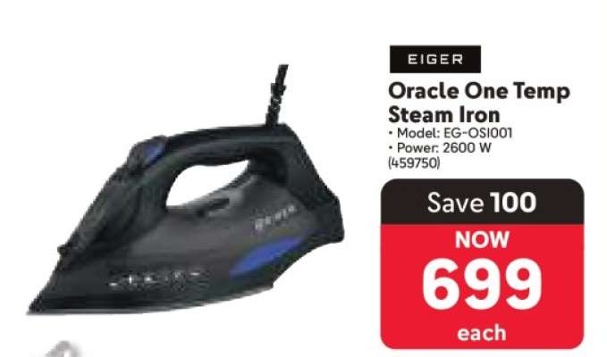 Eiger Oracle One Temp Steam Iron