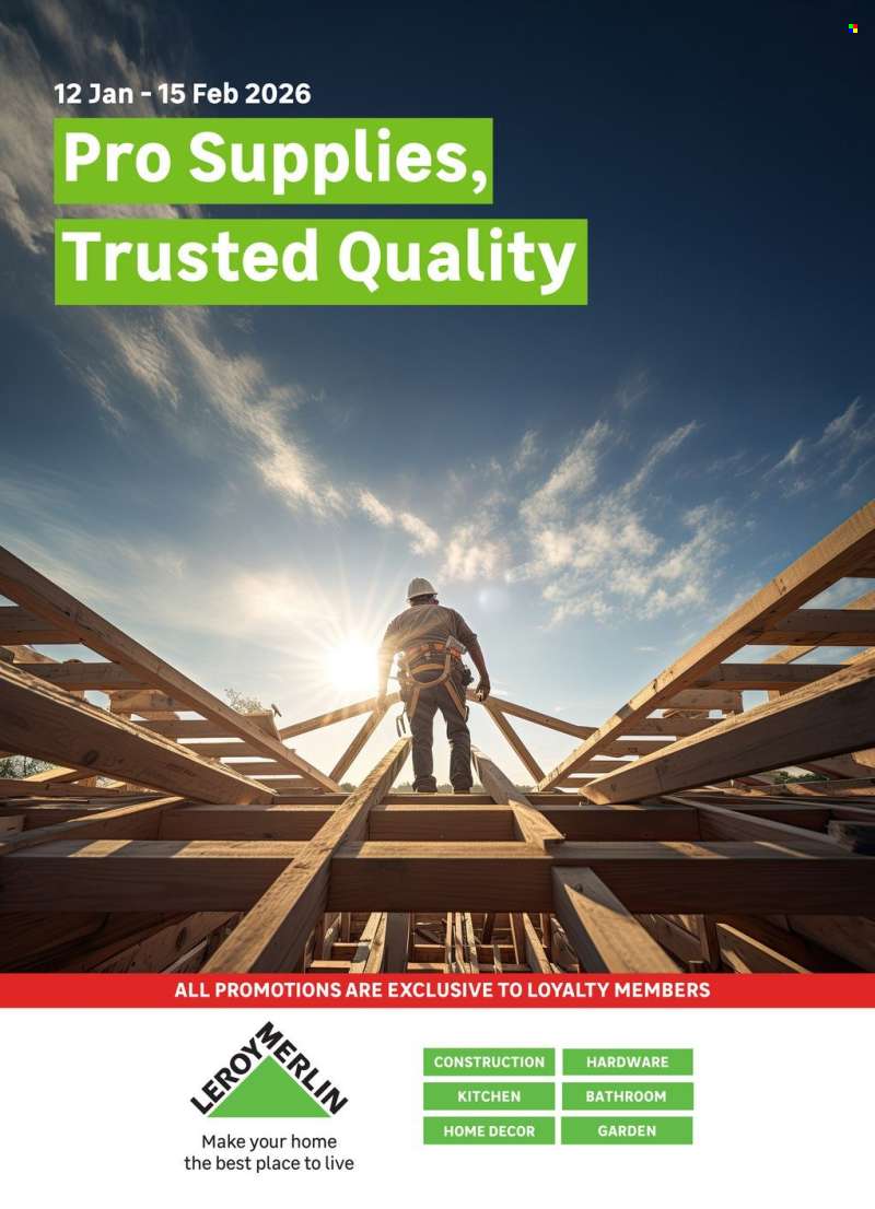 Leroy Merlin catalogue  - 12/01/2026 - 15/02/2026.
