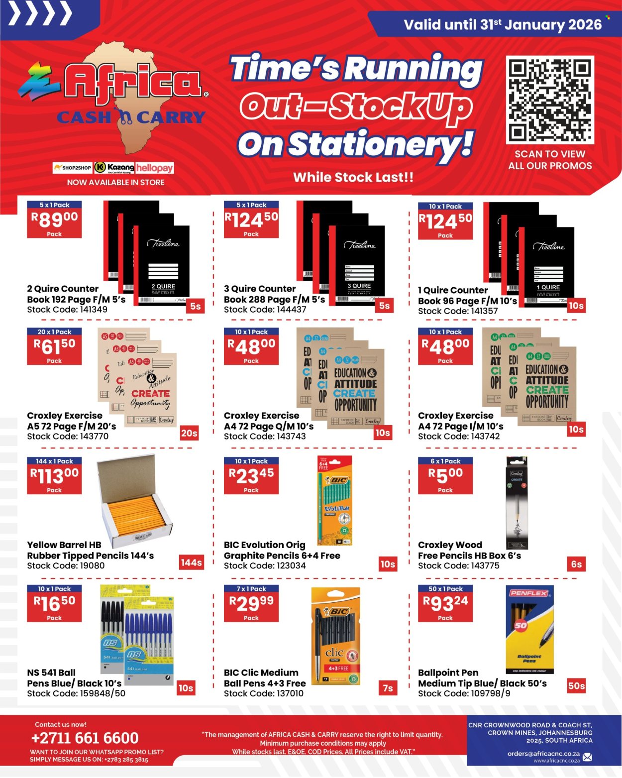 Africa Cash & Carry specials - 16/01/2026 - 31/01/2026. Page 1