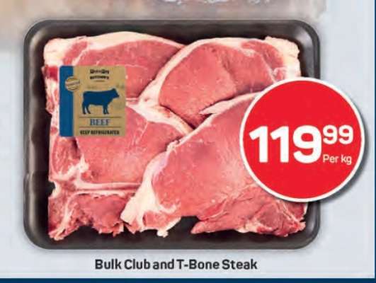Bulk Club and T-Bone Steak