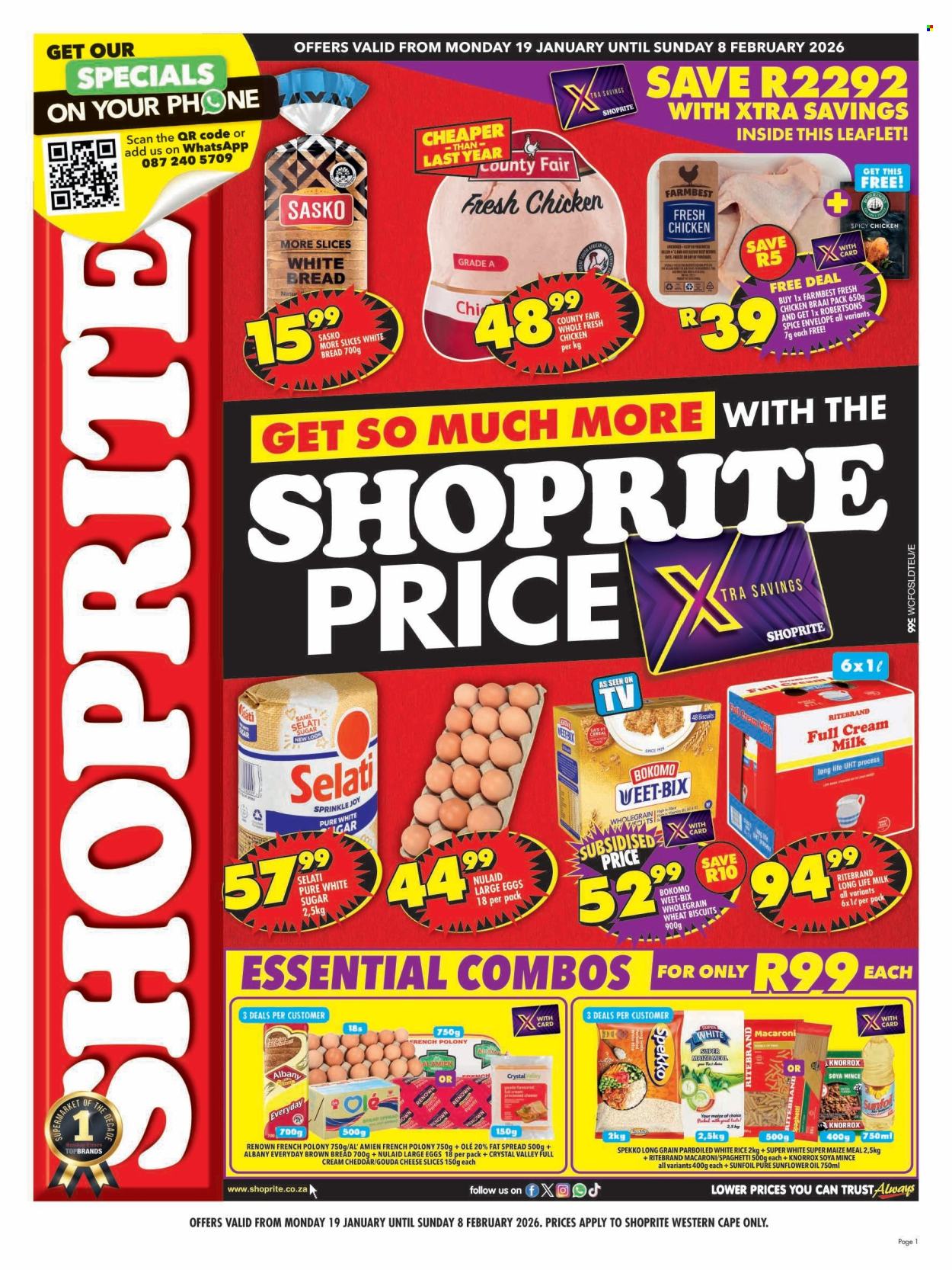 Shoprite specials - 19/01/2026 - 08/02/2026. Page 1