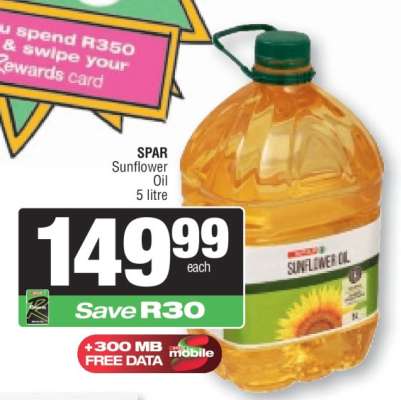 SPAR Sunflower Oil