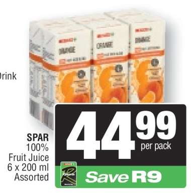 SPAR 100% Fruit Juice