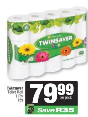 Twinsaver Toilet Roll