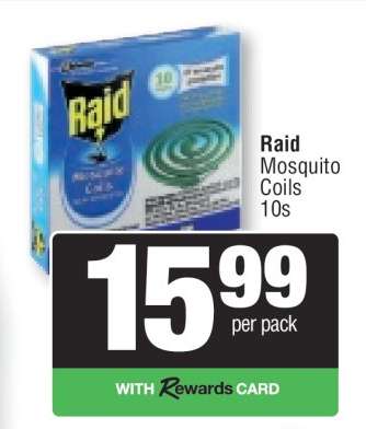 Raid Mosquito Coils 10s